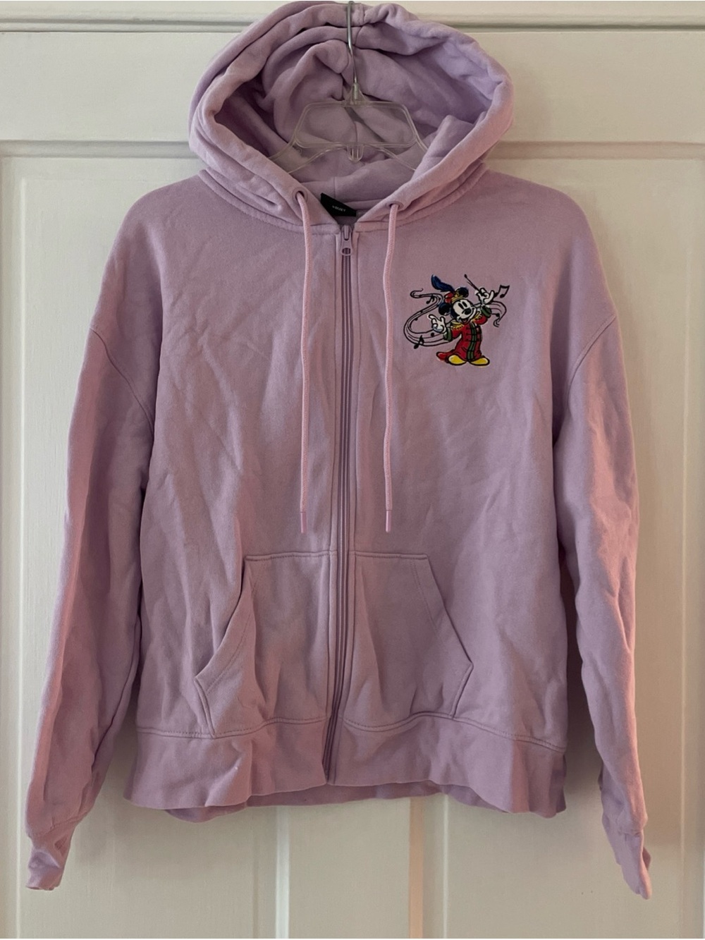 Title: Disney 100 Years Music Wonder Mickey Zip Hoodie Pink Size M Full Zip